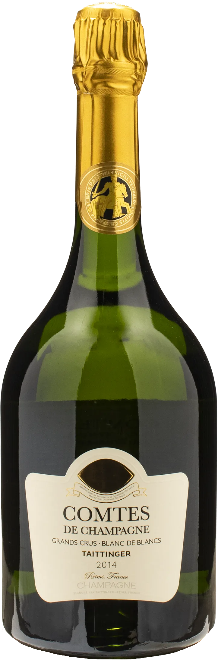 Taittinger Champagne Grand Crus Blanc de Blancs Comtes de Champagne 2014