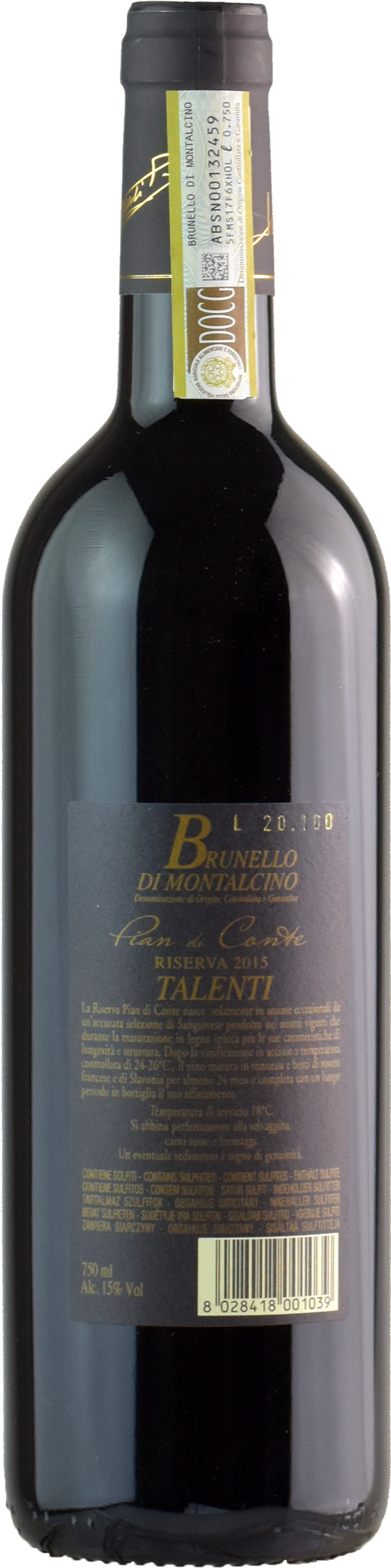Talenti Brunello di Montalcino Pian di Conte Riserva 2015