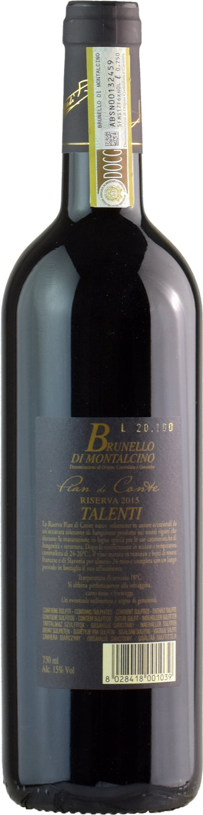 Talenti Brunello di Montalcino Pian di Conte Riserva 2015