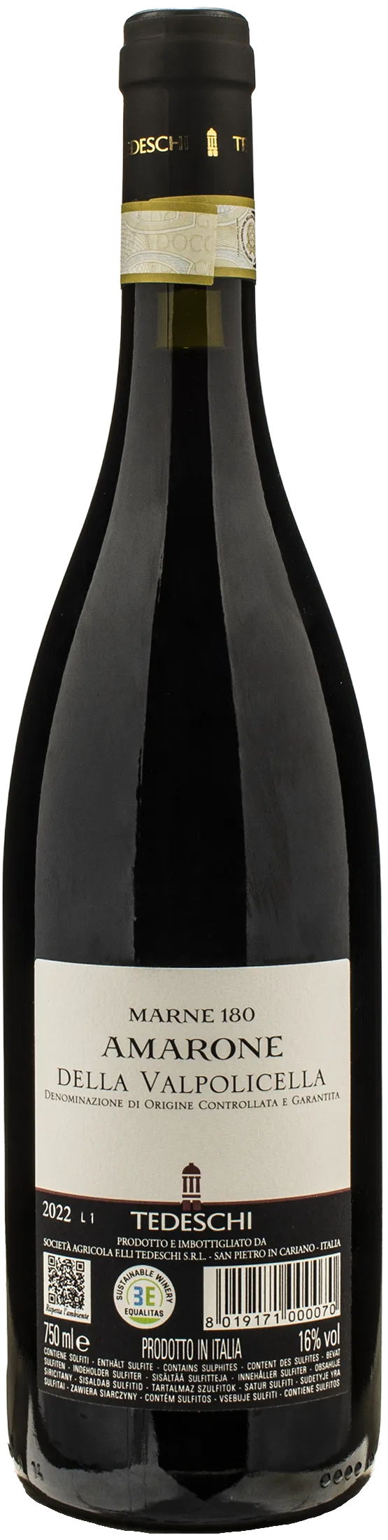 Tedeschi Amarone della Valpolicella Marne 180 2022