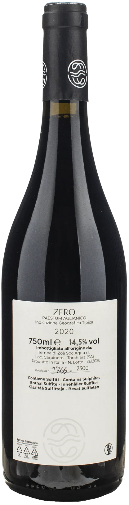 Tempa di Zoe Aglianico Zero 2020