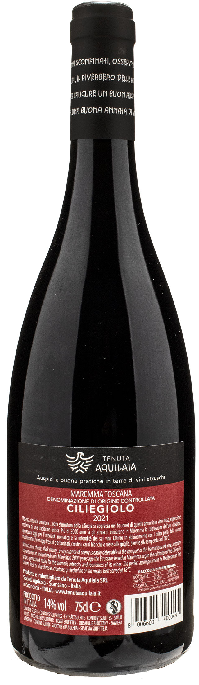 Tenuta Aquilaia Ciliegiolo 2021