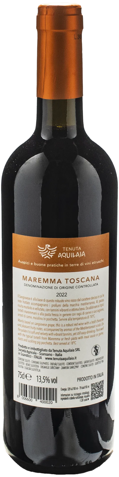 Tenuta Aquilaia Maremma Toscana Rosso 2022