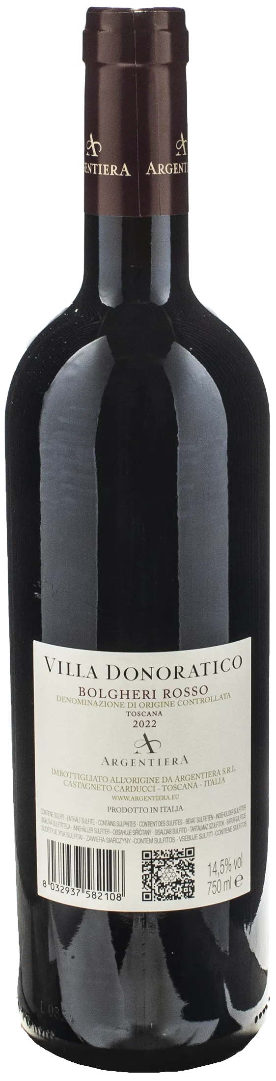 Argentiera Bolgheri Rosso Villa Donoratico 2022