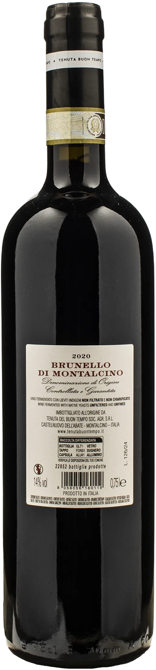 Tenuta Buon Tempo Brunello di Montalcino 2020