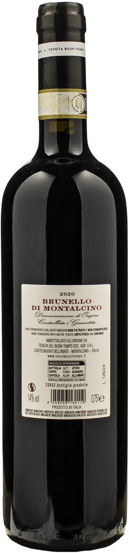 Tenuta Buon Tempo Brunello di Montalcino 2020