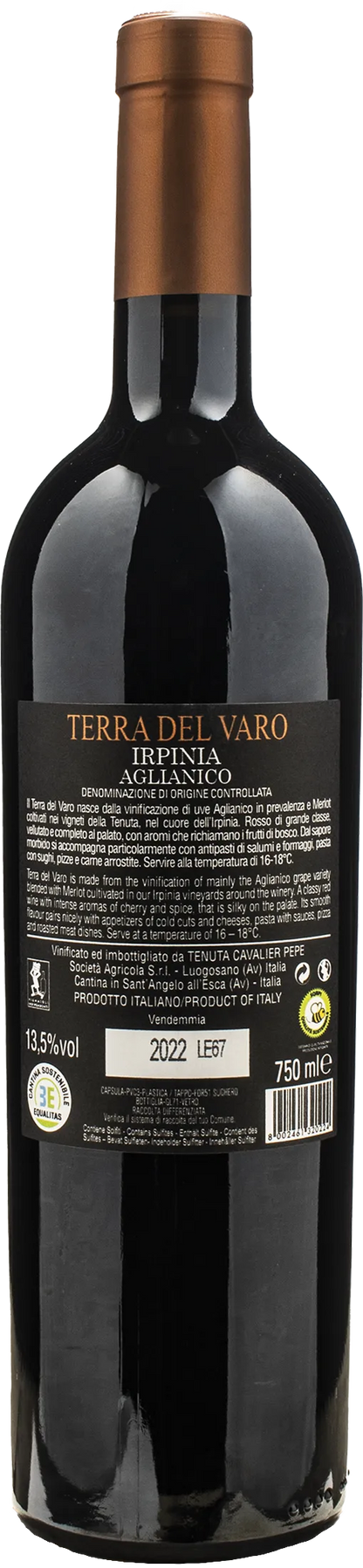 Tenuta Cavalier Pepe Irpinia Aglianico Terra del Varo 2022
