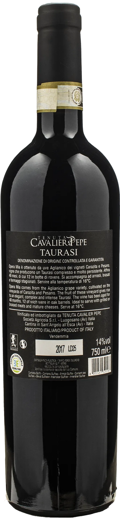 Tenuta Cavalier Pepe Taurasi Opera Mia 2017