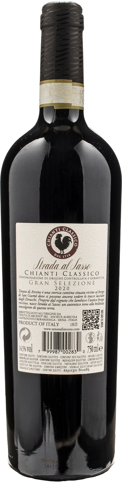 Tenuta di Arceno Chianti Classico Gran Selezione Strada al Sasso 2020