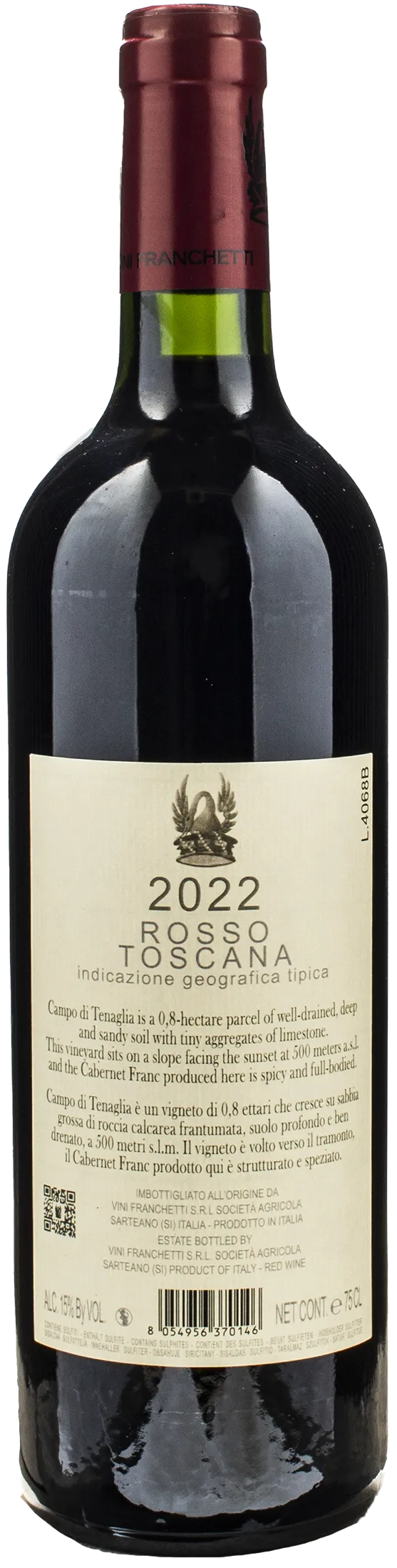 Tenuta di Trinoro Toscana Rosso Campo di Tenaglia 2022