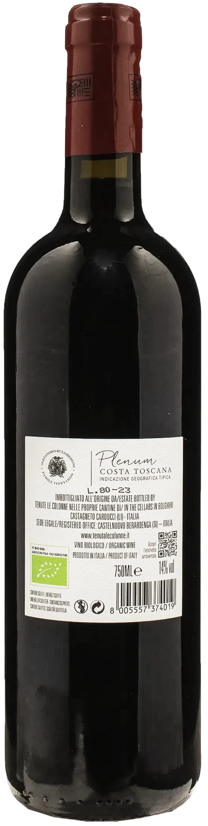 Tenuta Le Colonne Plenum Costa Toscana 2021