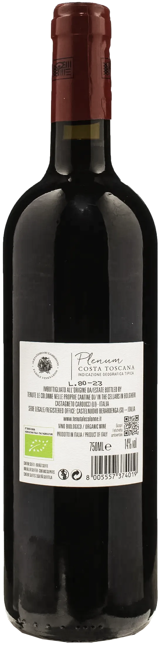 Tenuta Le Colonne Plenum Costa Toscana 2021