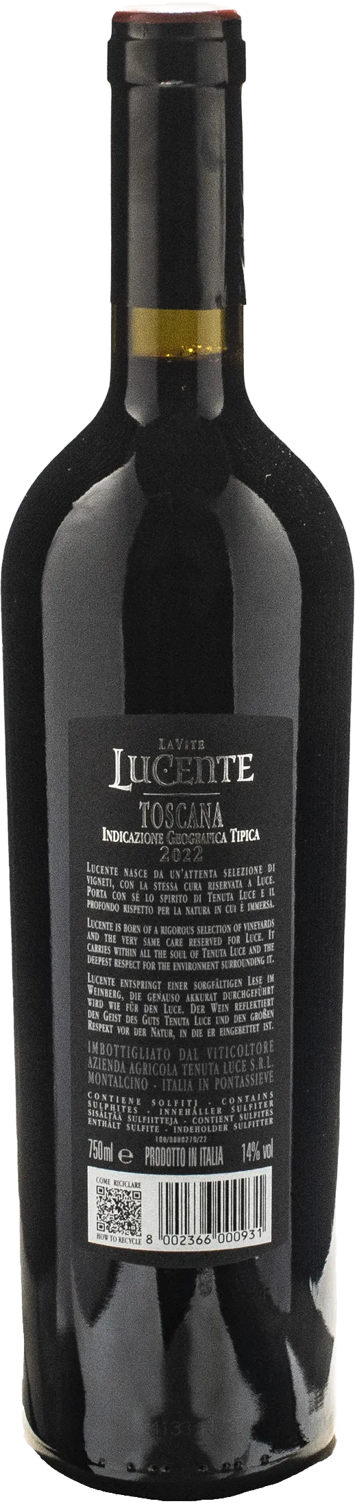 Tenuta Luce della Vite Lucente 2022