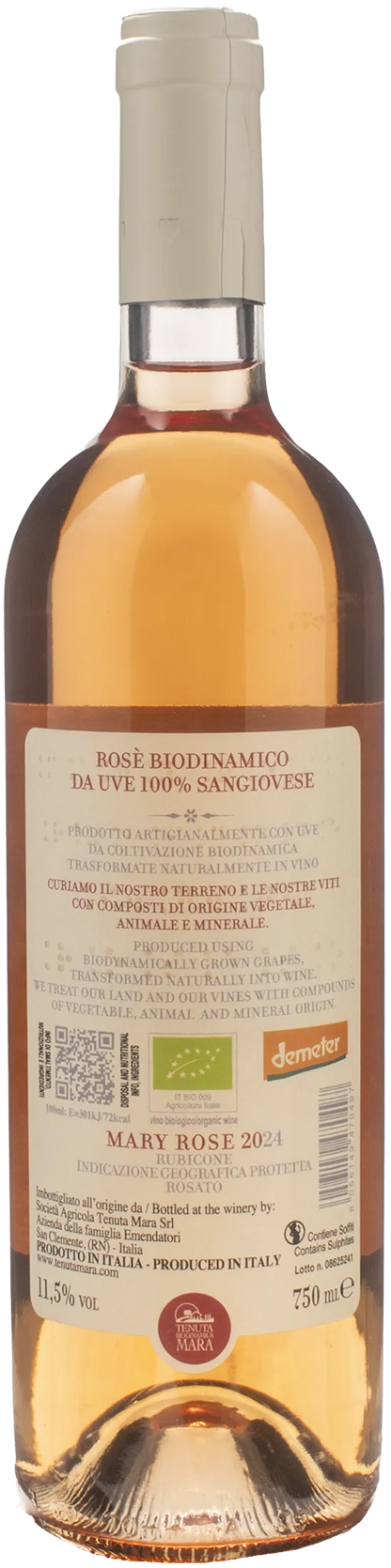 Tenuta Mara Rosè Biodinamico MaryRose 2024