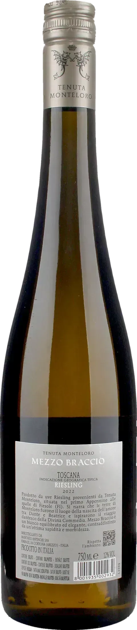 Tenuta Monteloro Mezzo Braccio Riesling 2022