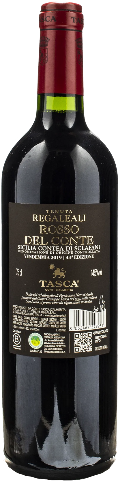 Tenuta Regaleali Contea di Sclafani Rosso del Conte 2019