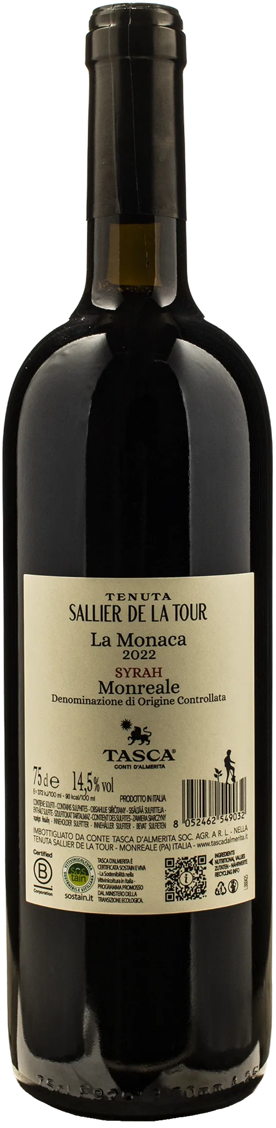 Tenuta Sallier de La Tour La Monaca Syrah 2022