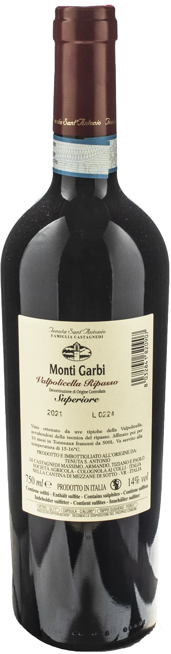 Tenuta Sant'Antonio Valpolicella Ripasso Superiore Monti Garbi 2021