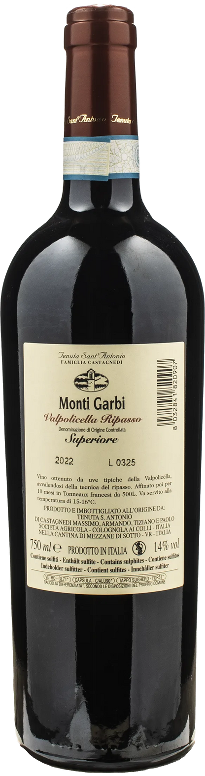 Tenuta Sant'Antonio Valpolicella Ripasso Superiore Monti Garbi 2022