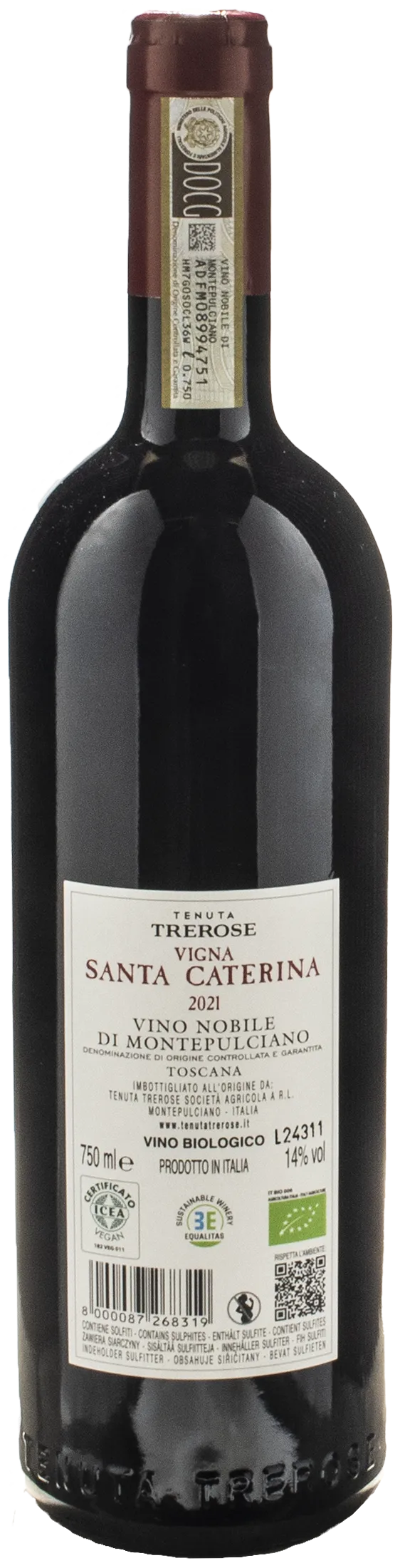 Tenuta Trerose Vino Nobile di Montepulciano Vigna Santa Caterina 2021