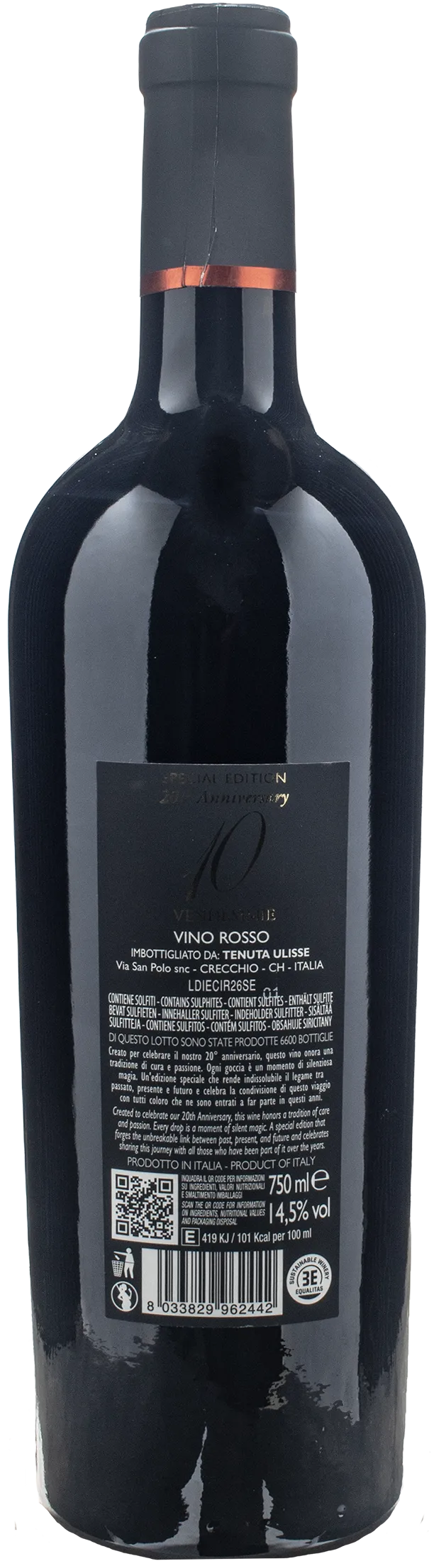 Tenuta Ulisse 10 Vendemmie Special Edition 20esimo Anniversario Rosso