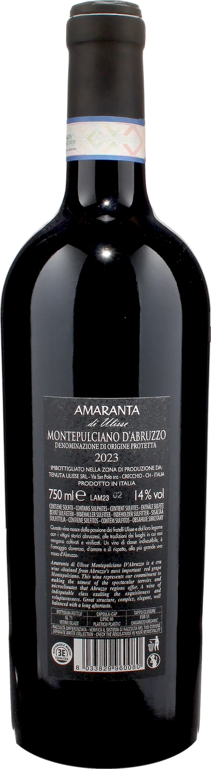 Tenuta Ulisse Montepulciano d'Abruzzo Amaranta 2023