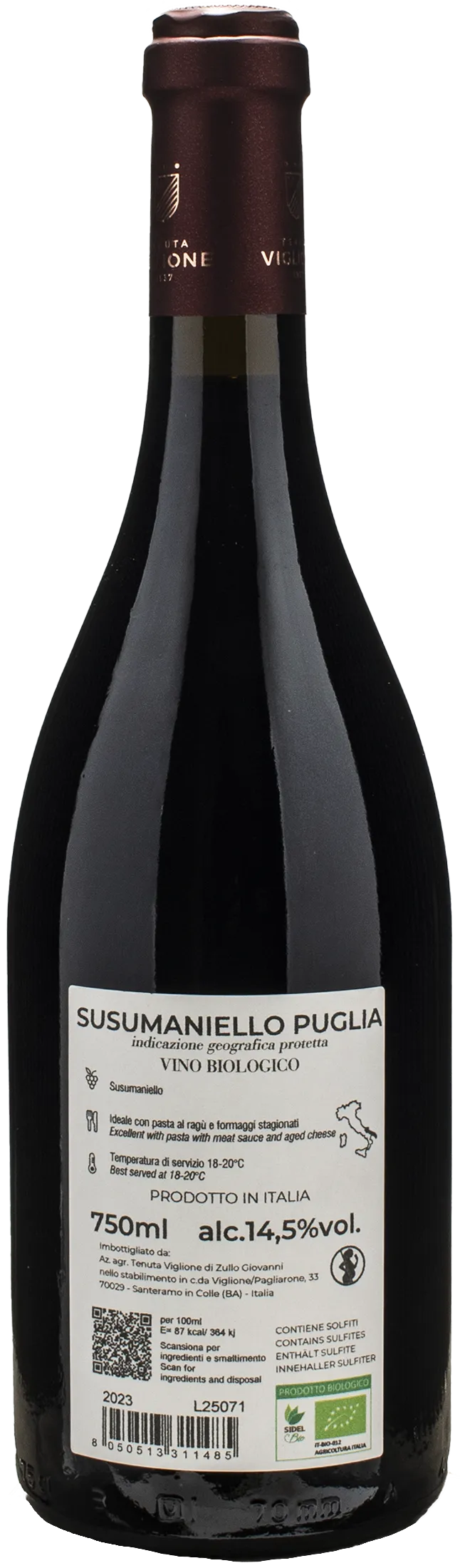 Tenuta Viglione Morso Rosso Susumaniello 2023