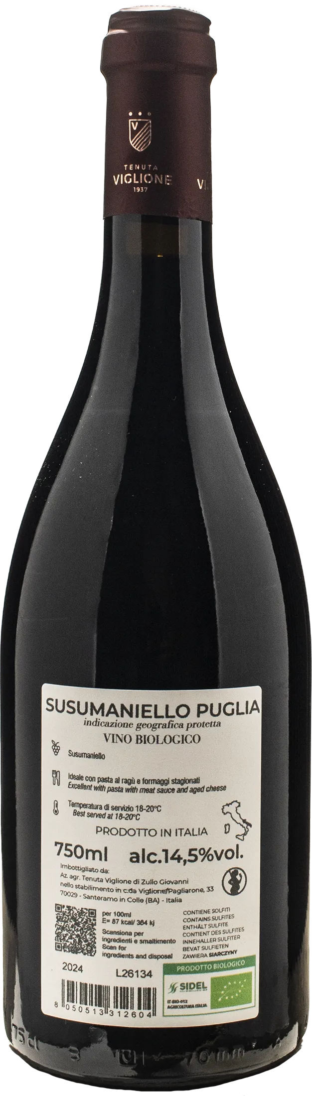 Tenuta Viglione Morso Rosso Susumaniello 2024