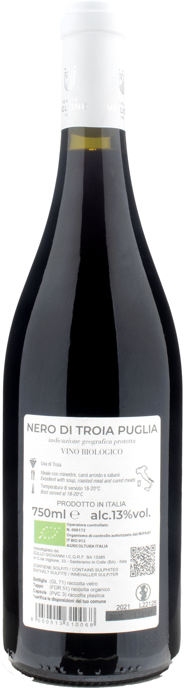 Tenuta Viglione Nero di Troia Maioliche 2021