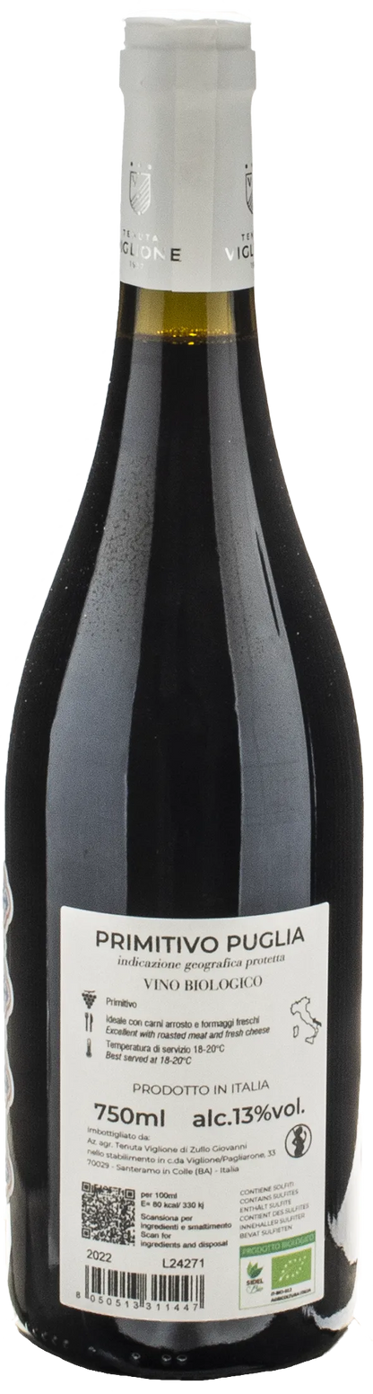 Tenuta Viglione Primitivo Maioliche 2022