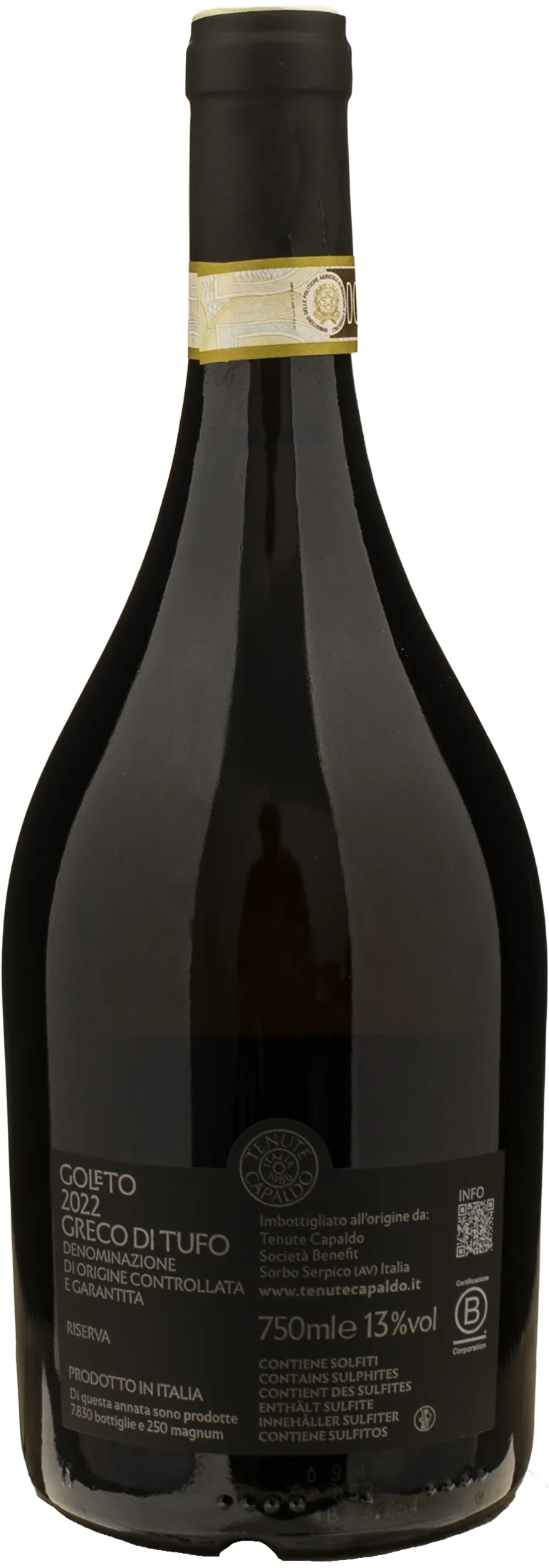 Tenute Capaldo Greco di Tufo Goleto Riserva 2022