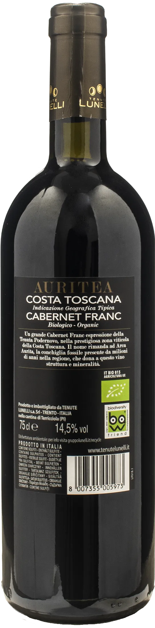 Tenute Lunelli Tenuta Podernovo Costa Toscana Cabernet Franc Auritea 2019