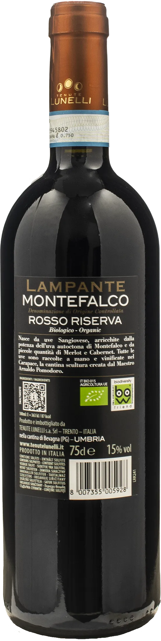 Tenute Lunelli Castelbuono Montefalco Rosso Lampante Riserva 2022