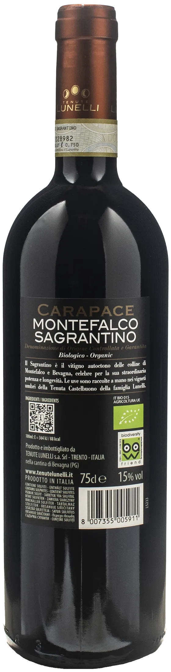 Tenute Lunelli Castelbuono Montefalco Sagrantino Carapace 2020