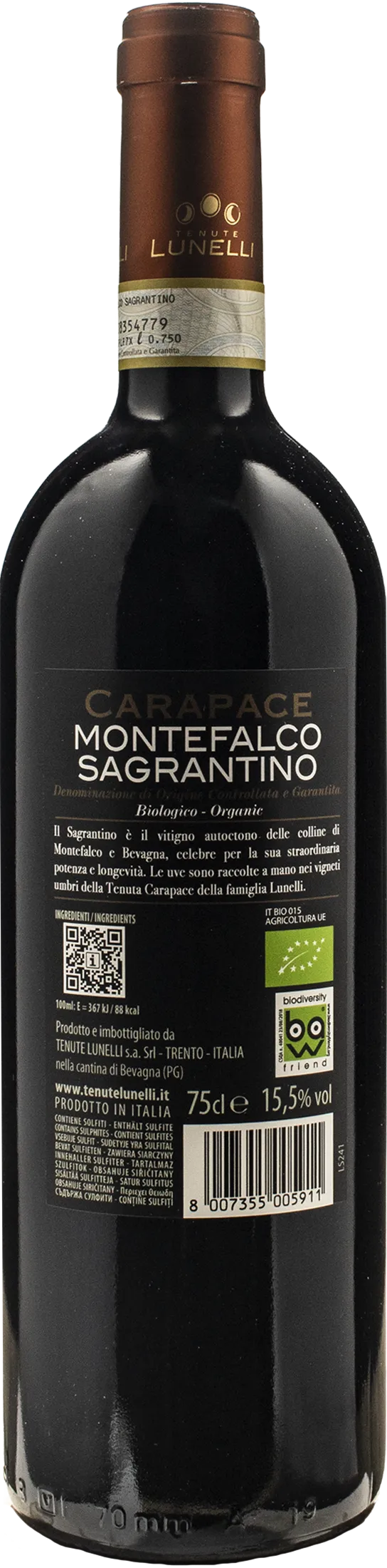 Tenute Lunelli Castelbuono Montefalco Sagrantino Carapace 2021