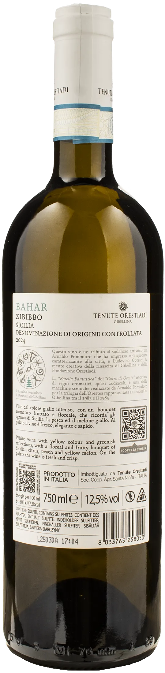 Tenute Orestiadi Bahar Zibibbo 2024