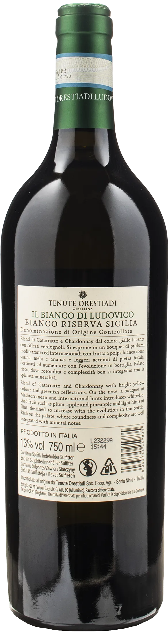 Tenute Orestiadi Gibellina Il Bianco di Ludovico Riserva 2020