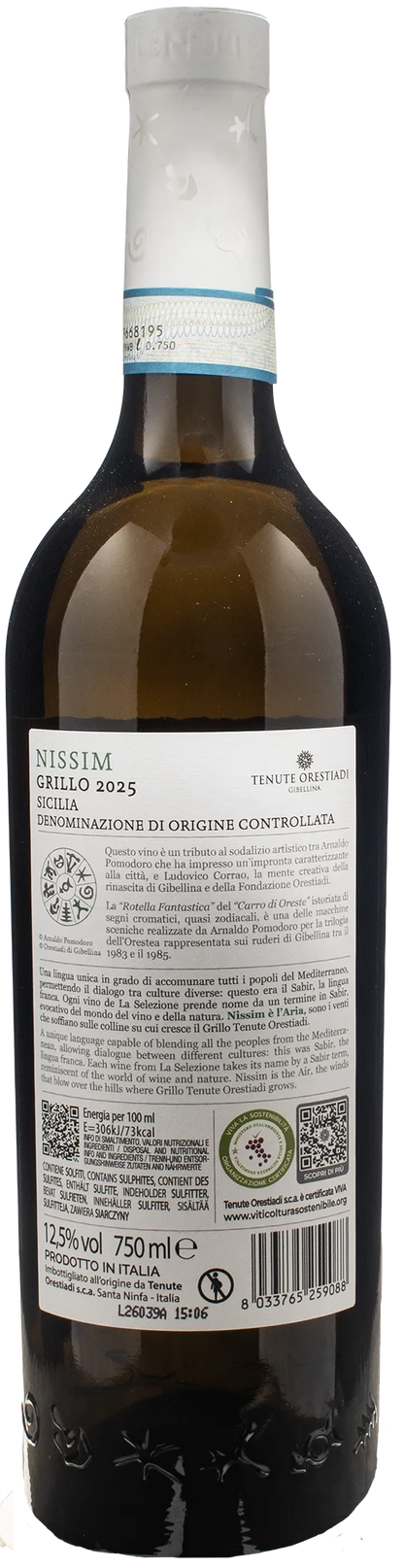 Tenute Orestiadi Gibellina Nissim Grillo 2025