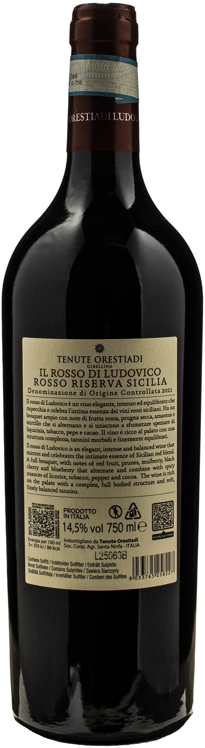 Tenute Orestiadi Il Rosso di Ludovico Riserva 2021