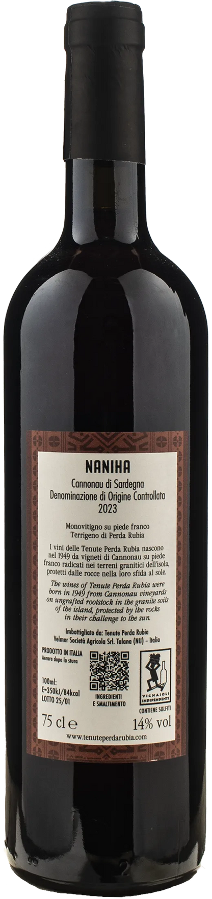 Tenute Perda Rubia Cannonau di Sardegna Naniha 2023