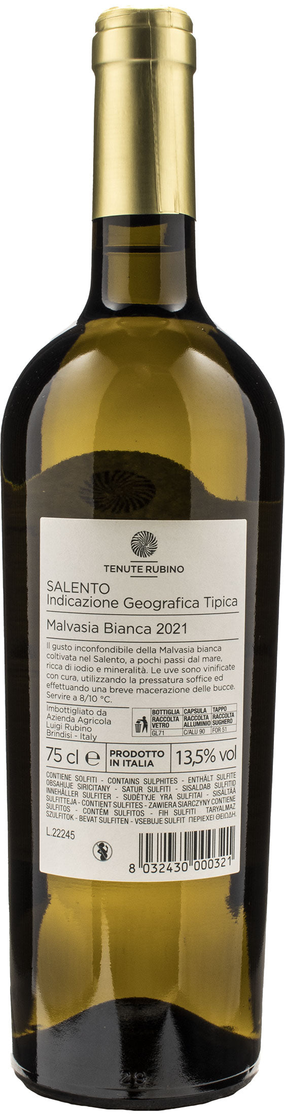 Tenute Rubino Malvasia Bianca Giancòla 2021