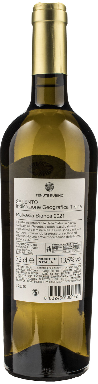 Tenute Rubino Malvasia Bianca Giancòla 2021