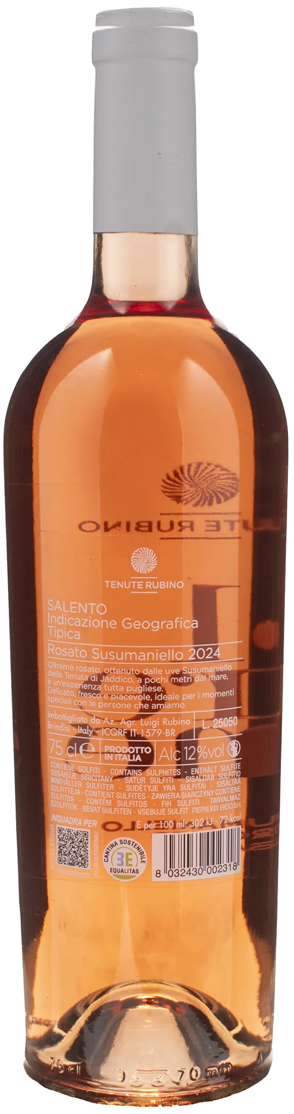 Tenute Rubino Oltreme Susumaniello Rosato 2024