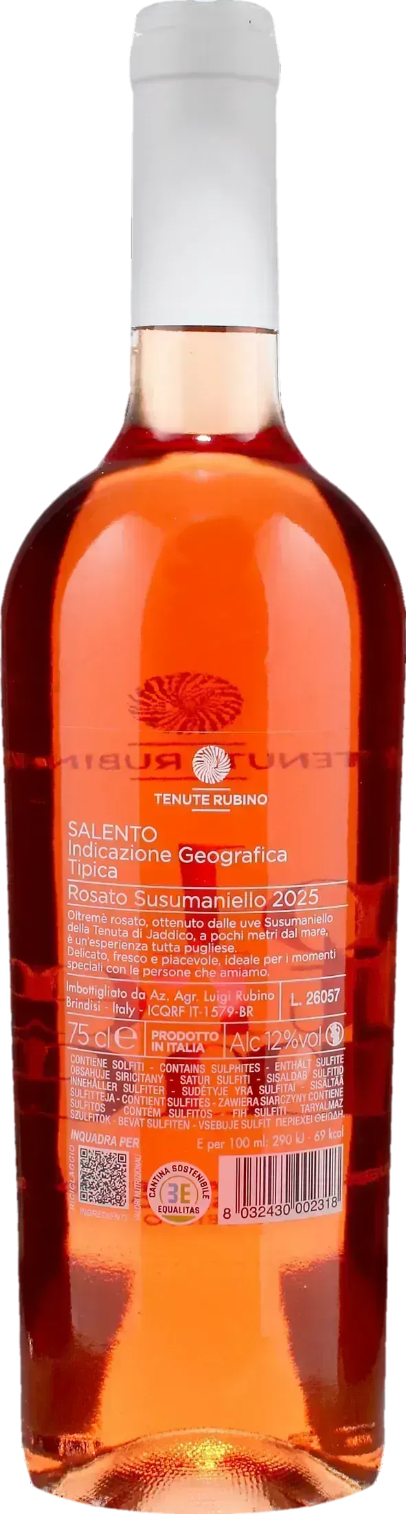 Tenute Rubino Oltreme Susumaniello Rosato 2025