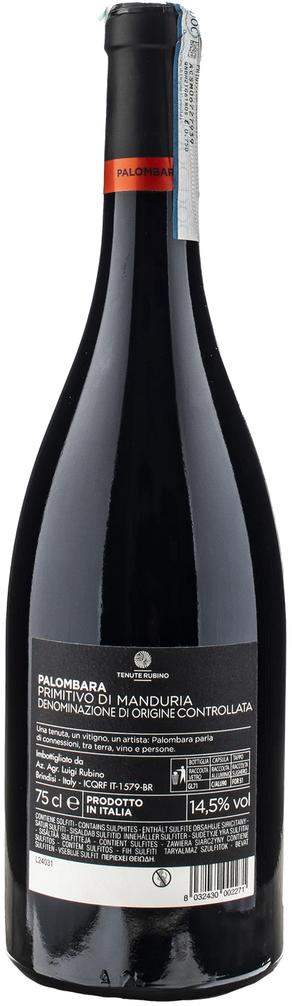 Tenute Rubino Primitivo di Manduria Palombara 2021