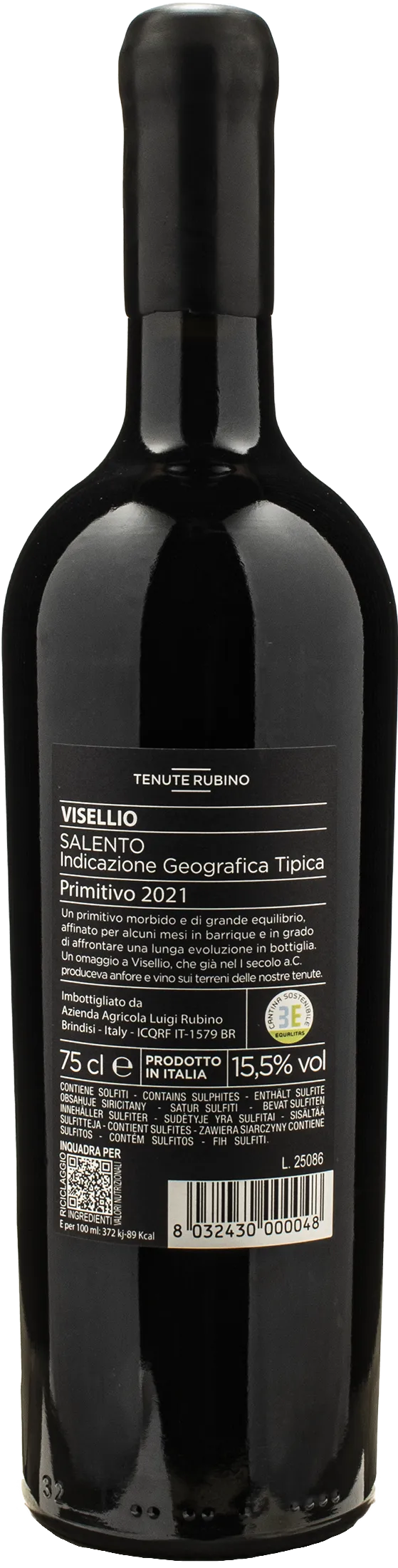 Tenute Rubino Visellio Primitivo 2021