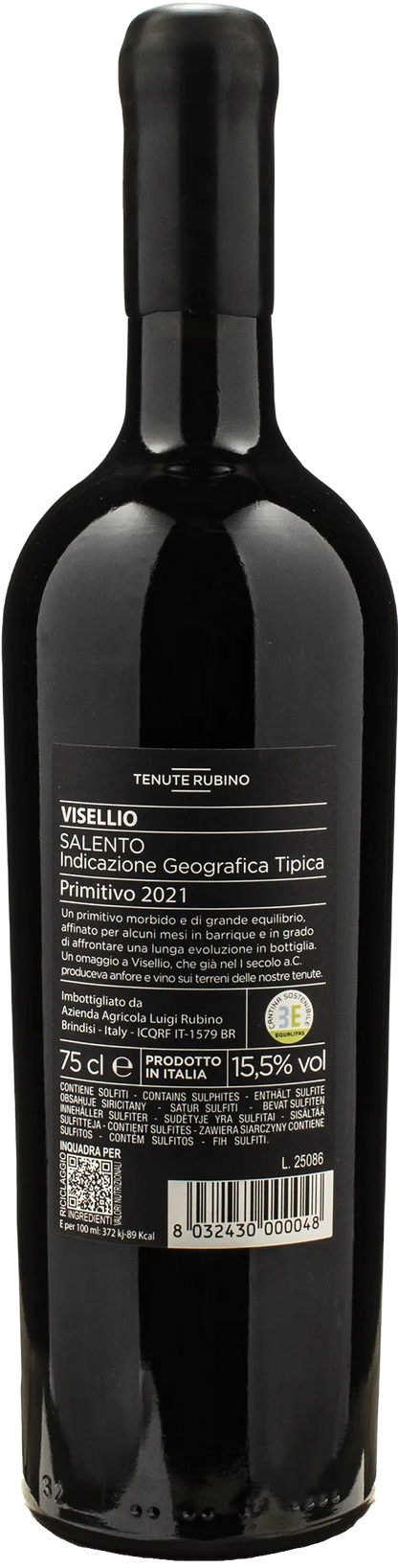 Tenute Rubino Visellio Primitivo 2021