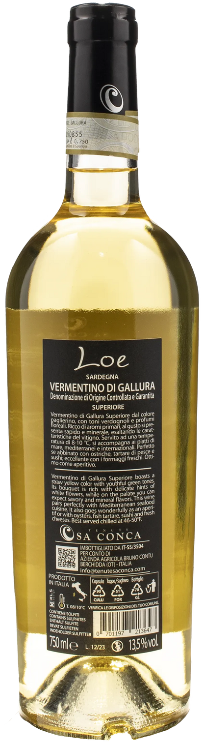 Tenute Sa Conca Vermentino di Gallura Superiore Loe 2022