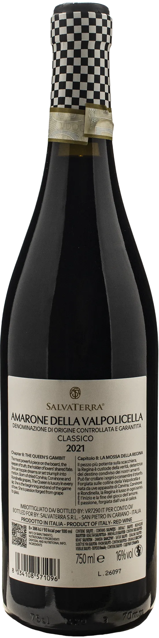 Tenute Salvaterra Amarone della Valpolicella Classico 2021