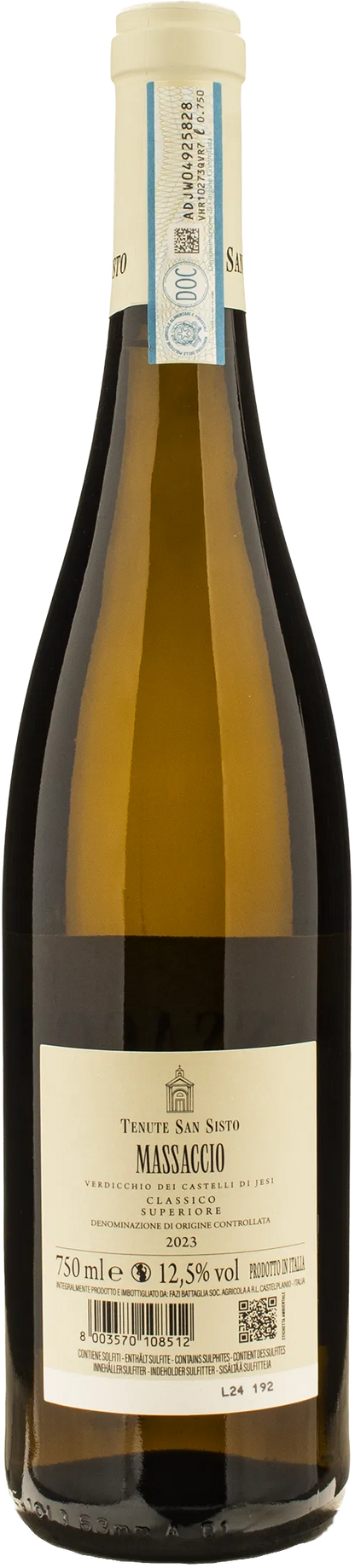 Tenute San Sisto Verdicchio dei Castelli di Jesi Classico Superiore Massaccio 2023